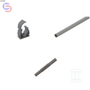 ONNLINE RL-22 Rura PCV 22mm 3m + Uchwyt + Złączka Szara