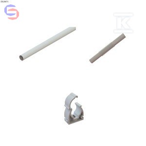 ONNLINE RL-28 Rura PCV 3m Biała + Uchwyt + Złączka