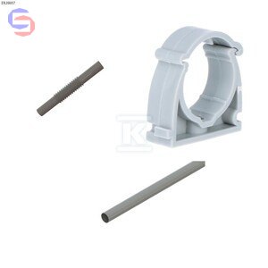 ONNLINE RL-28 Rura elektroinstalacyjna PCV 3m z uchwytem i złączką szara