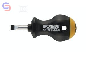 IRONSIDE Wkrętak krótki płaski 6.5x25 mm 0.04kg