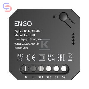 ENGO EROL-ZB Sterownik Rolet ZigBee 0,05x0,03x0,05m 0,3kg