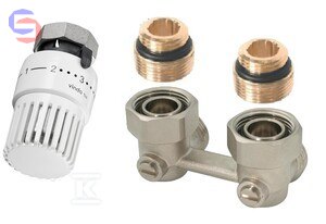 OVENTROP VINDO TH Zestaw termostatyczny 1/2" mosiądz niklowany