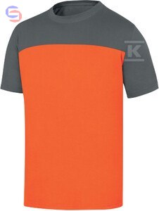 T SHIRT GENOA2 POMARAŃC/SZAR S DELTA PLUS