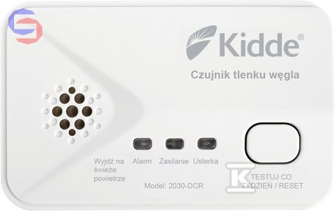 KIDDE 2030-DCR Czujnik Czadu i Tlenku Węgla z Gazem Testowym