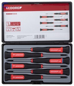 GEDORE RED Zestaw Wkrętaków Elektronicznych 2K PH SL, 6 szt.