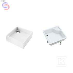 SCHEDPOL Doris 90x90x28 cm Brodzik akrylowy + nośnik Stabislound