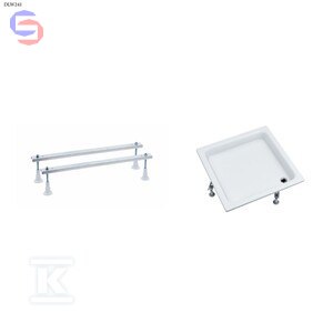 SCHEDPOL ZEFIR Brodzik akrylowy 90x90x13cm + stelaż DLW241