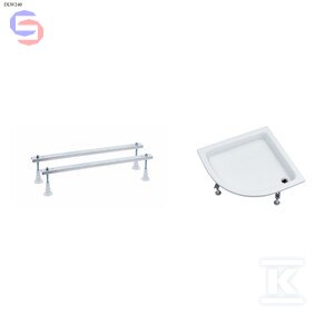 SCHEDPOL ZEFIR R55 Brodzik akrylowy 80x80x13 cm + stelaż