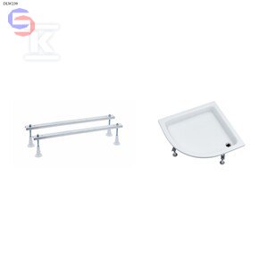 SCHEDPOL ZEFIR R55 Brodzik akrylowy 90x90x12 cm + stelaż