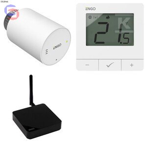 ENGO ETRV-M30 Zestaw Głowica Elektroniczna + Regulator E25-230W + Bramką ZigBee EGATE-PRO
