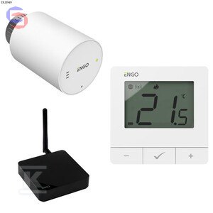 ENGO ETRV-M30 Zestaw Głowica Elektroniczna + Regulator E25-BATW + Bramką ZigBee EGATE-PRO