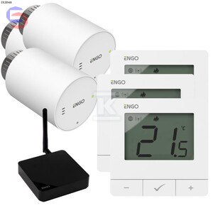ENGO Zestaw ETRV-M30 3szt + E25-230W 3szt + EGATE ZigBee