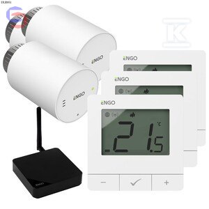 ENGO ETRV-M30 3szt + E25-BATW 3szt + EGATE ZigBee zestaw elektroniczny