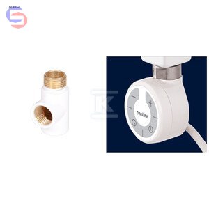 ONNLINE MOA 300W Grzałka elektryczna biała RAL 9016 z trójnikiem GZ 1/2"