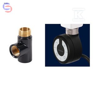 ONNLINE MOA 600W Czarna Grzałka z Trójnikiem GZ 1/2"