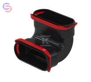 ZEHNDER KOLANO FLAT 51 V Kolano pionowe 90° 0,15x0,14x0,14m