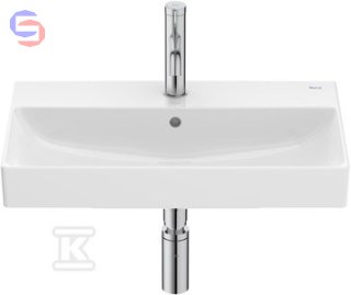 ROCA ONA Umywalka ścienna 60x36 cm CPT Fineceramic® Biały Połysk Click-Clack