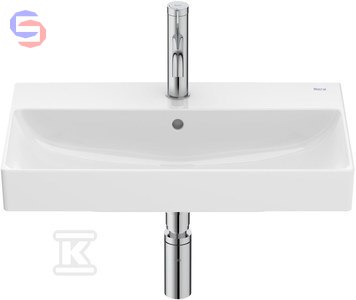 ROCA ONA Umywalka ścienna 60x36 cm CPT Fineceramic® Biały Połysk Click-Clack