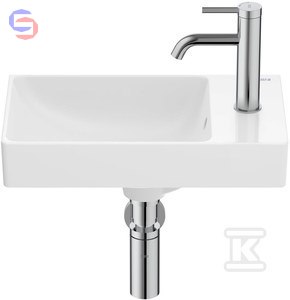 ROCA ONA Umywalka ścienna 45x26 cm Biały Połysk Click-Clack