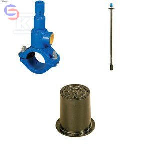 BOHAMET-ARMATURA Nawiertka DN90x50 PVC/PE PN10 GJL Żeliwo Szare Zestaw DLW441
