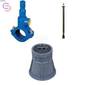 BOHAMET-ARMATURA Nawiertka DN90x50 PVC/PE PN10 GJL Żeliwo Szare Zestaw
