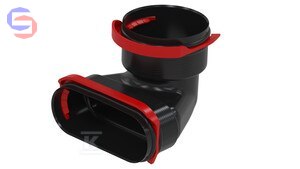 ZEHNDER Przejście Comfo 90 na ComfoTube Flat 51 kąt 90° 0,15kg