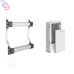 KAN-therm Rozdzielacz InoxFlow 4 obwody + Szafka SWPSE-4 0,13x0,44x0,64m 6kg