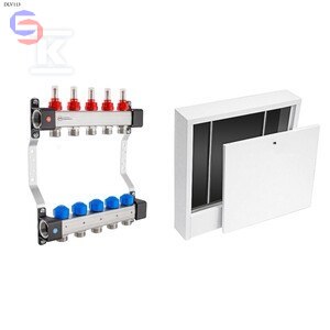 KAN-therm UFS Rozdzielacz InoxFlow 4 obwody + Szafka natynkowa SWNE-4 585x350x110 mm
