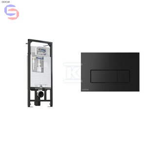 ONNLINE Stelaż podtynkowy WC DLW249 czarny 112x51x14cm 14,17kg