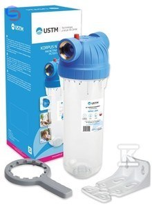 USTM Korpus 10" + wkład polipropylenowy 50µm 10" 1" przyłącze
