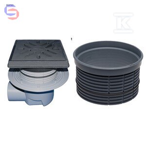 HL Perfekt Wpust podwórzowy DN110 poziomy zestaw DLV325 0,36x0,39x0,39m 12,7kg