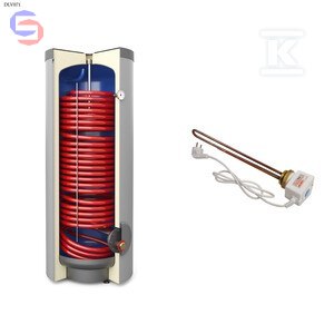 GALMET SGW(S) TOWER GRAND 200L Wymiennik CWU z grzałką 2kW