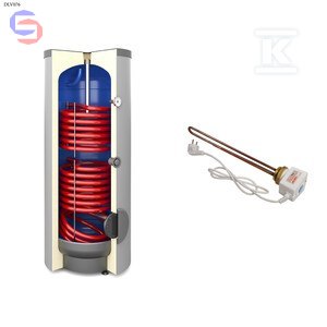 GALMET TOWER BIWAL SGW(S)B 400L 2xW PUR 2kW Grzałka