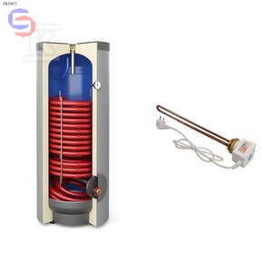 GALMET MAXI SGW(S) 400L Wymiennik z grzałką 2kW 5m²