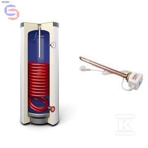 GALMET MINI TOWER SGWS 140L Wymiennik z grzałką 2kW PUR