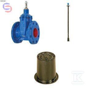 BOHAMET-ARMATURA Zasuwa kołnierzowa F4 DN50 PN16 GJS Żeliwo