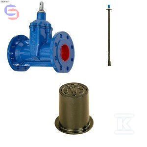 BOHAMET-ARMATURA GJS Zasuwa kołnierzowa F5 DN50 PN16 zestaw DLW467