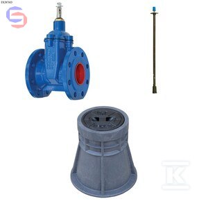 BOHAMET-ARMATURA Zasuwa kołnierzowa F4 DN150 PN10 GJL Żeliwo