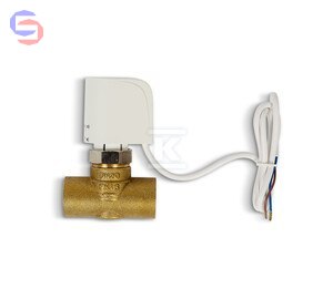 AEROCK Zawór dwudrogowy 3/4" z siłownikiem 0,4kg 121x55x82mm