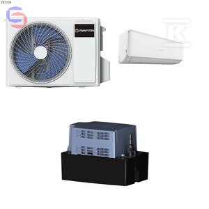 Klimatyzator Split MANTA AAC012NN-O 12000 BTU (3.5 kW) z Pompką Skroplin Jednostka Zewnętrzna/Wewnętrzna