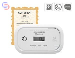 EURA-TECH EL HOME CD-17A2V2300/B Czujnik czadu 0,06x0,19x0,2m 0,215kg