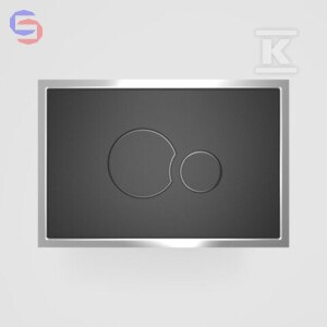 PRZYCISK ZLICOWANY SK706 CZARNY MAT/STAL ROCA