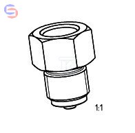 WIKA Redukcja mosiężna M20x1,5 GW na G1/2