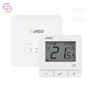ENGO E7-RFW Regulator temperatury programowalny bezprzewodowy biały