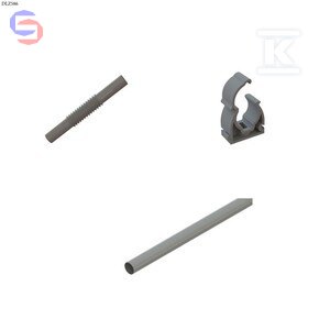 ONNLINE RL-18 Rura PCV 18mm 3m + uchwyt + złączka szara