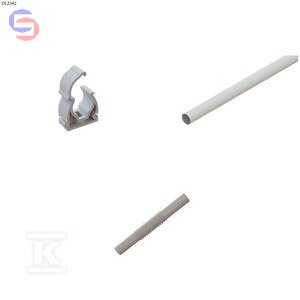 ONNLINE RL-25 Rura PCV 3m Biała + Uchwyt + Złączka