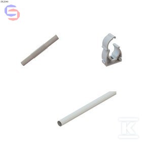 ONNLINE RL-28 Rura PCV 28mm 3m + Uchwyt + Złączka biała