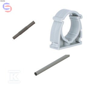 ONNLINE RL-28 Rura PCV 3m Szara + Uchwyt + Złączka