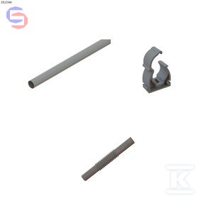 ONNLINE RL-47 Rura PCV 3m Szara + Uchwyt + Złączka