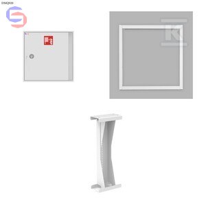 GRAS HW-25N-30 SLIM II 180 Hydrant wewnętrzny DN25 biały RAL9010 30m wąż